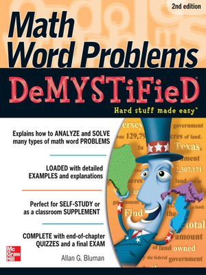 cover image of Math Word Problems Demystified